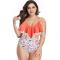 Women’s Two Piece High Waisted Flounce Strappy Tankinis for Women Tummy Control Bathing Suit Set Swimsuits