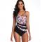 Plus Size Bikini Swimsuit for Women, Women's One Piece Bathing Suit Floral Cover up Ladies Padded Halter Monikini Beach 