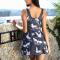 Women V Neck Top Tankini, Lady High Cut Bird Print Bra Swimwear Cutout High Waist Bathing Suit Beachwear Swimsuit