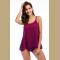 Women's Plus-Size Swimsuit Retro Print Two Piece Sweet Lace Tankini Set