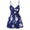 Sexy Women Boho Floral Playsuit Jumpsuit Rompers Summer Beach Casual Mini Shorts Dress