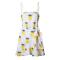 Womens Dresses Floral Backless Spaghetti Strap Leaf Print Bodycon Mini Dress