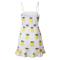 Womens Dresses Floral Backless Spaghetti Strap Leaf Print Bodycon Mini Dress