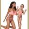 Womens Girls Bikini Swimsuits Two Piece Bathing Suit Monther and Daughter Sets