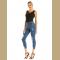 Casual Slim Women Jeans  Women's High Waist Straight Jeans Ladies Denim Pants Casual Hollow Pencil Pants