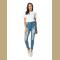 Women Casual Destroyed Ripped Distressed Skinny Denim Jeans