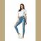 Women Casual Destroyed Ripped Distressed Skinny Denim Jeans