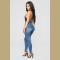 Ladies Ripped Jeans Plus Size Skinny High Waist Jeans Button Fly Curvy Long Big Hips Stretch Jean Tall Women Slim Shappi