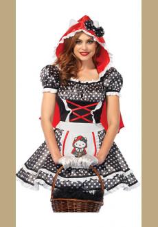 Halloween Cosplay Red Riding Hood Cape Fancy Dress Party Costume