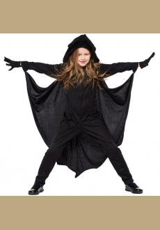 Unisex Teenage Halloween Bat Costume Kid Carnival Stage Performance Outfit Black Vampire Fancy Dress Animal Uniform for 