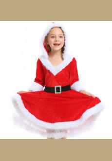 Hot Sale 1 Set Sexy Women Santa Claus Christmas Costume Party Girls Outfit Fancy Dresses White Fluff Christmas Clothing