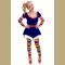 Cutie Clown Women's Halloween Costume Sexy Harlequin Circus Performer Dress