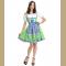 3ps Sexy Off-shoulder Bavarian Beer Girl Cosplay Mini Dress Adult Oktoberfest Costume