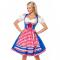 3ps Sexy Off-shoulder Bavarian Beer Girl Cosplay Mini Dress Adult Oktoberfest Costume
