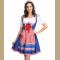 3ps Sexy Off-shoulder Bavarian Beer Girl Cosplay Mini Dress Adult Oktoberfest Costume