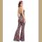 1960s Adult Hippie Hottie One-piece Groovy Dancing Flared Jumpsuit Halloween Costume