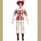 Women's Harlequin Scary Clown Cosplay Halloween Costume 