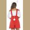 4pcs Adorable Women's Bunny Girl Braces Overalls Halloween Rabbit Masquerade Costume