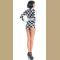 womens sexy checkered racer romper costume