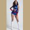 Women's Exclusive Sexy Halloween Deluxe Crime Crusader Superhero Costume