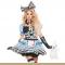 Adorable Black and White Check Bowknot Mini Dress Wonderland Role Play Costume