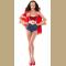 Adult Women's Classic Wonder Woman Prince Halloween Cosplay Costume