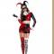 Sexy 7 piece womens adult Harlequin shorts costume