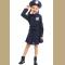 Children Police Costume Woman Uniform Girls Little Police Halloween Cosplay Costumes