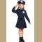 Children Police Costume Woman Uniform Girls Little Police Halloween Cosplay Costumes