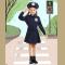 Children Police Costume Woman Uniform Girls Little Police Halloween Cosplay Costumes