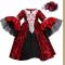 Halloween Red Girls Vampire Costumes XS-L Children Cosplay Carnival Dress Sexy Masquerade Cosplay Party Dress