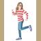 Red Stripe children costume set