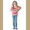 Red Stripe children costume set