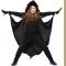 Unisex Teenage Halloween Bat Costume Kid Carnival Stage Performance Outfit Black Vampire Fancy Dress Animal Uniform for 