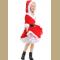 Hot Sale 1 Set Sexy Women Santa Claus Christmas Costume Party Girls Outfit Fancy Dresses White Fluff Christmas Clothing