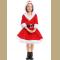 Hot Sale 1 Set Sexy Women Santa Claus Christmas Costume Party Girls Outfit Fancy Dresses White Fluff Christmas Clothing