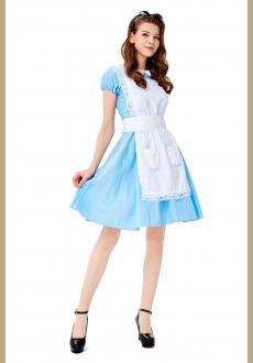 3ps Adorable Light blue Wonderland Dress Cosplay Theatrical Fancy Costume