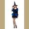 Blue Gothic Witch Adult Halloween Costume 