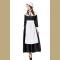 4pcs Traditional Housemaid Apron Long Dress Adult Halloween Cosplay Costume