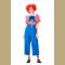 5pcs Unisex Funny Circus Clown Shirt and Trousers Adult Cosplay Costume Set