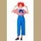 5pcs Unisex Funny Circus Clown Shirt and Trousers Adult Cosplay Costume Set