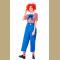 5pcs Unisex Funny Circus Clown Shirt and Trousers Adult Cosplay Costume Set