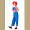 5pcs Unisex Funny Circus Clown Shirt and Trousers Adult Cosplay Costume Set