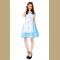 3ps Adorable Light blue Wonderland Dress Cosplay Theatrical Fancy Costume