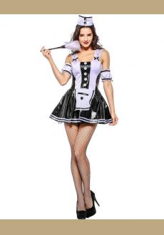 Women Lady Sexy Black White Waitress Cosplay Costume Bar Nightclub Dance Costumes Party Maid Dress