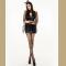 Halloween Bat Costume Women Lace Bat Wing Shrug With stocking,the stocking is not include.