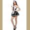 Women Lady Sexy Black White Waitress Cosplay Costume Bar Nightclub Dance Costumes Party Maid Dress