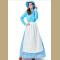 Halloween Vintage Women's Pioneer Maid Peasant Costume Colonial Dress