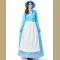 Halloween Vintage Women's Pioneer Maid Peasant Costume Colonial Dress