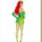 3Pcs Sexy Green Jungle Girl Sling Tight Jumpsuit Halloween Cosplay Costume
